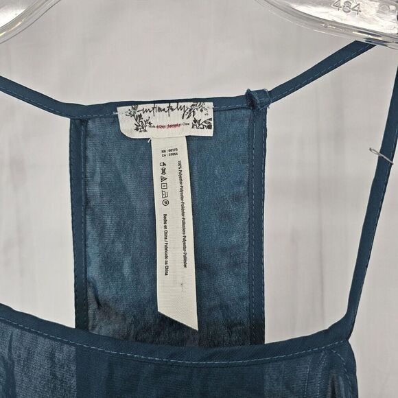 Free People Intimately Raven Green Slip Dress Lightweight Semi Sheer Women's S - Picture 6 of 8